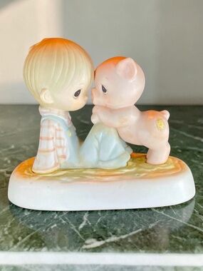 Vintage Precious Moments Jonathan & David 1982 We’re In It Together E-9259